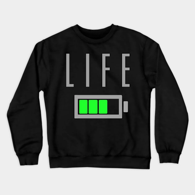 Charging life. Crewneck Sweatshirt by KyrgyzstanShop